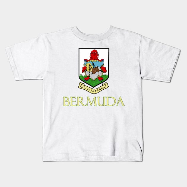 Bermuda  - Coat of Arms Design Kids T-Shirt by Naves